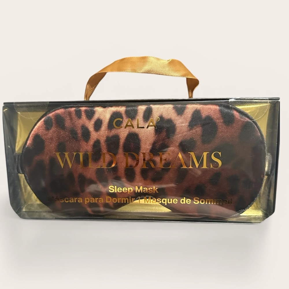 CALA Wild Dreams Leopard Print Sleep Mask - Brown